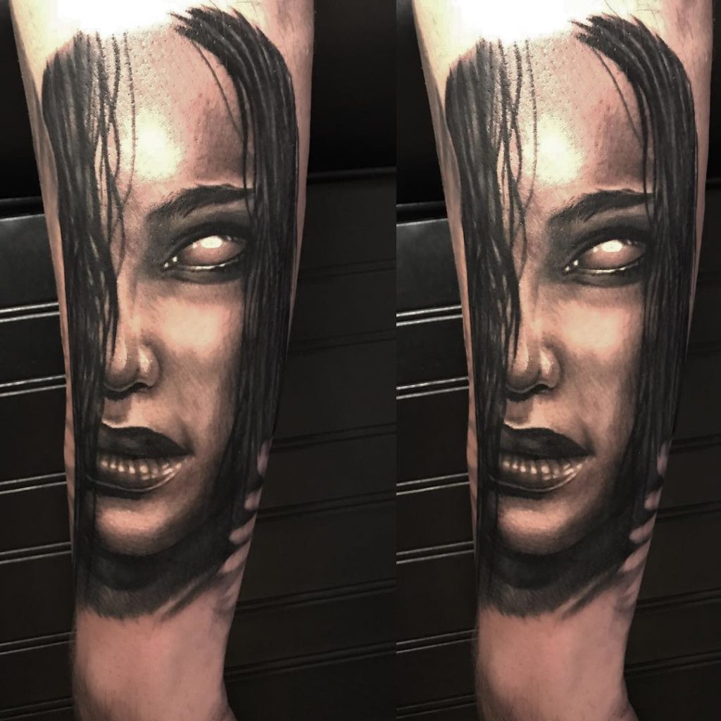 Pure Ink Tattoo - NJ - Ian Shafer - Black Grey Girl Tattoo