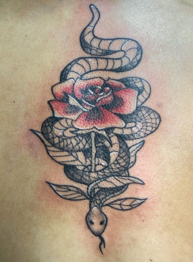 Joanna Szpernoga - Rose Snake Tattoos