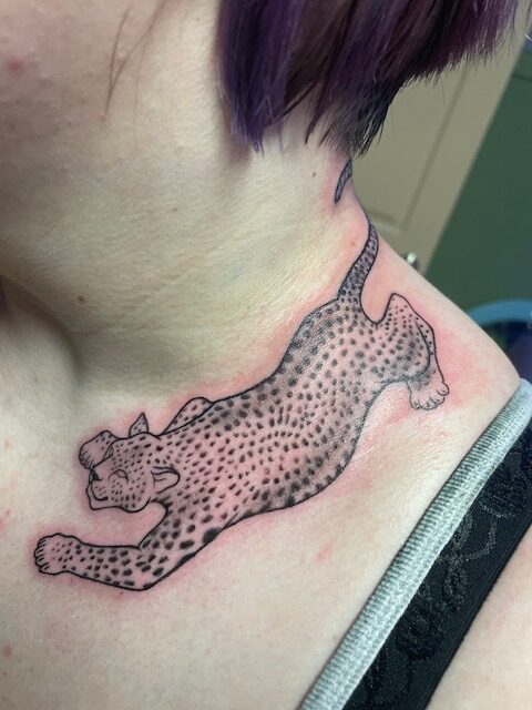 Bethany Hoff - Leopard Tattoo