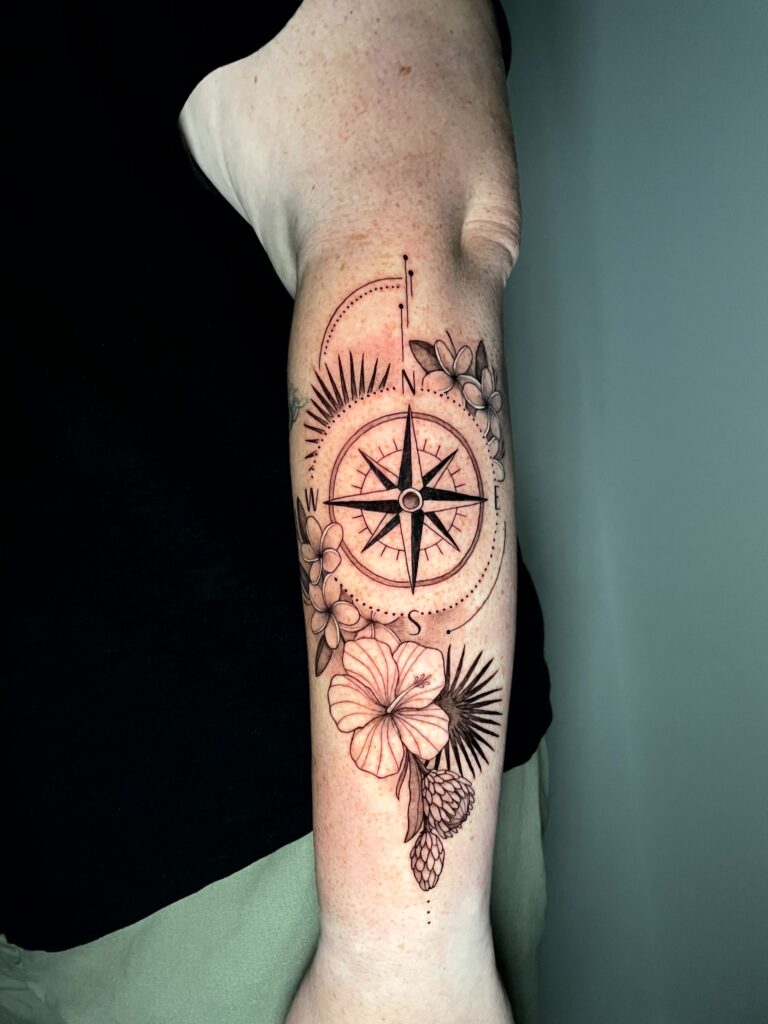 Allyssa-Bollmann- Compass -Tattoos
