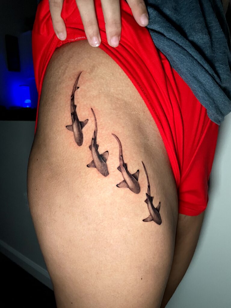 Allyssa-Bollmann- Shark -Tattoos