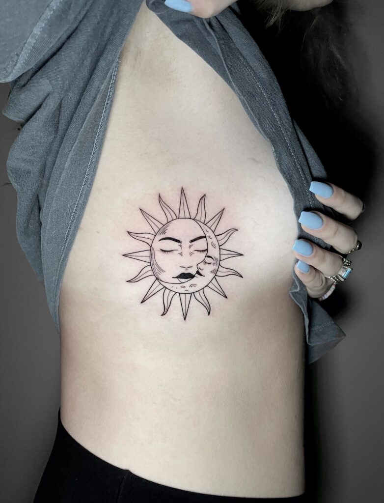 Allyssa-Bollmann- Sun Moon -Tattoos