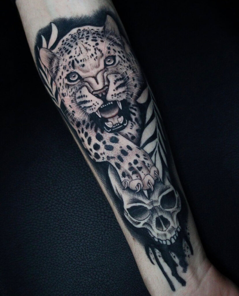 Pure Ink Tattoo - NJ - Tito Rodriguez - Leopard Tattoo