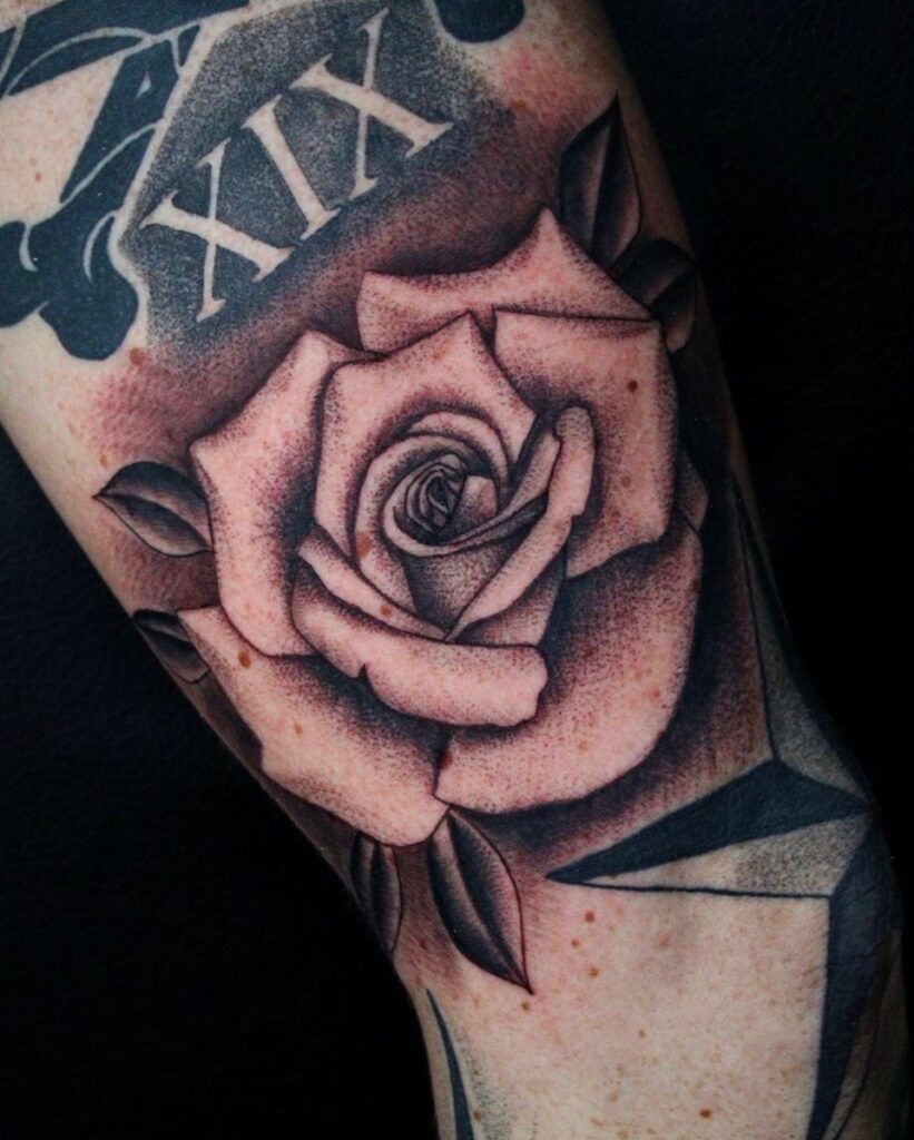Pure Ink Tattoo - NJ - Tito Rodriguez - Rose Tattoo