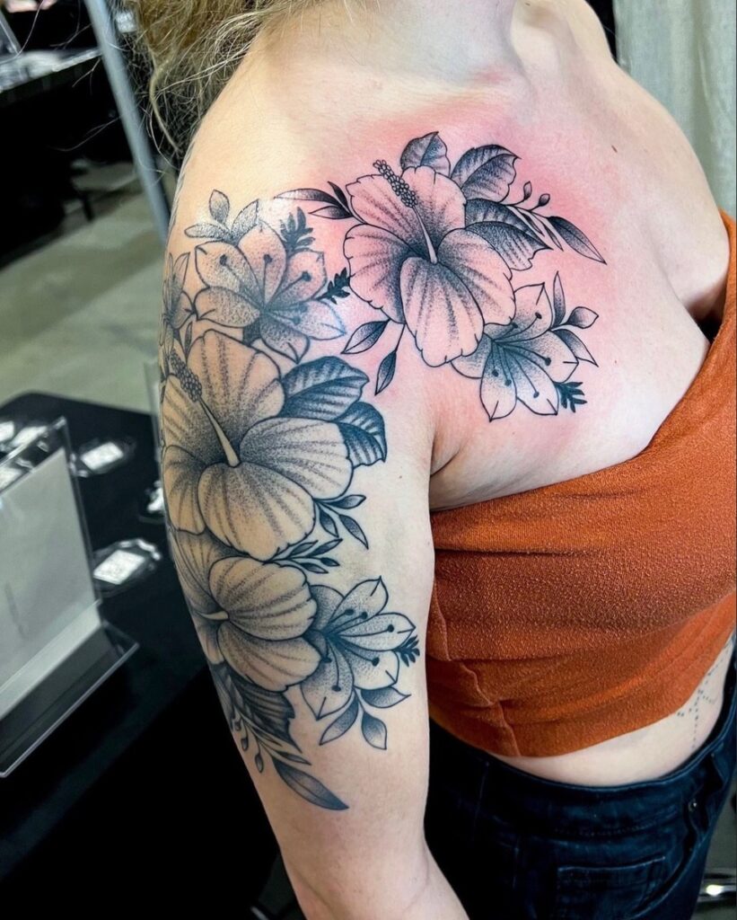 Pure Ink Tattoo - NJ - Tito Rodriguez - Flowers Tattoo